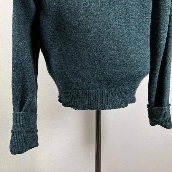 Lord Jeff 100% Virgin Lambswool Sweater Women's M Australian Blue/Grey V Neck - Picture 12 of 15